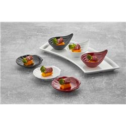 MELAMINA OYSTER MISKA DO PRZYSTAWEK CZARNA 80ML-5412