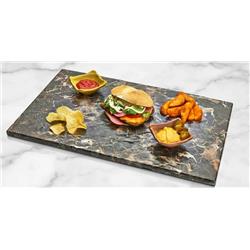 MELAMINA MARMUR PÓŁMISEK PROST. 17,7x32,5CM CZERŃ-5560