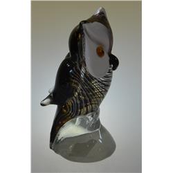 FIGURA SZKLANA SOWA NA PODSTAWIE 19CM-4079