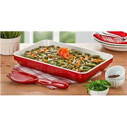 MEL OLIE SET SAŁATKOWY PROSTOKĄTNY CZER/BIEL 2x-5401