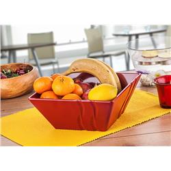 MELAMINA LUXOR MISA KWADRATOWA 24CM CZERWONY-5487