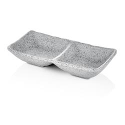 MELAMINA GRANITE MISKA PODWÓJNA 17,5CM SZARA-5346