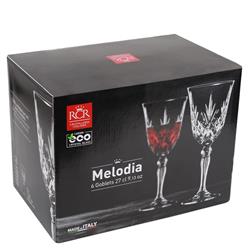 RCR MELODIA KIELISZEK 280ML CZERWONE WINO 6 SZT-6390