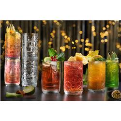 * RCR TIKI PULCINELLA SZKLANKA 450ML KPL 4 SZT-11381