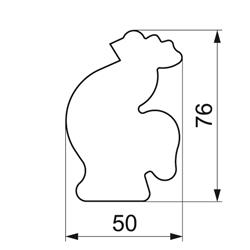 WYKRAWACZ KOGUT 7,6 CM-8060