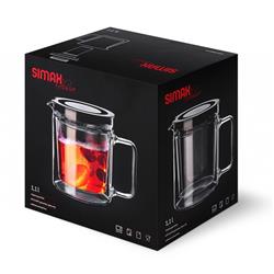 SIMAX DZBANEK TWIN 1,1L Z ZAP PODWÓJNE ŚCIANKI -101