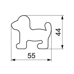 WYKRAWACZ PIESEK 5,5 CM-8252