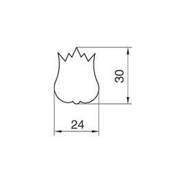WYKRAWACZ MAŁY TULIPAN 3 CM-8156