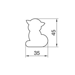 WYKRAWACZ KOTKA 4,5 CM-8185