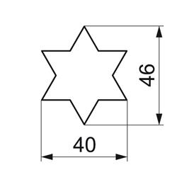 WYKRAWACZ GWIAZDA 4,6 CM-7941