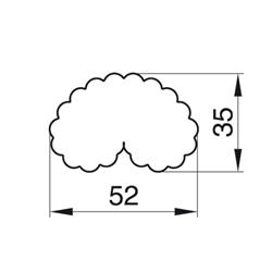 WYKRAWACZ PRECELEK ZĄBKOWANY 5,2 CM-8258