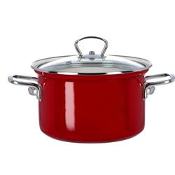 * BELIS GARNEK EMAL. Z POKRYWĄ 2,6L 18CM ECO-CERAM-11581