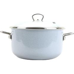 * BELIS GARNEK EMALIOWANY Z POKRYWĄ 3,5L 20CM GREY-11543