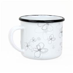 * BELIS KUBEK EMALIOWANY 8CM 0,35L WHITE PREMIUM-11760