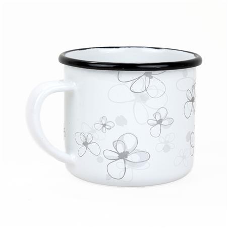 * BELIS KUBEK EMALIOWANY 8CM 0,35L WHITE PREMIUM-11760