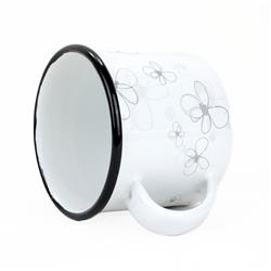 * BELIS KUBEK EMALIOWANY 8CM 0,35L WHITE PREMIUM-11761