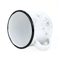 * BELIS KUBEK EMALIOWANY 8CM 0,35L WHITE PREMIUM-11762