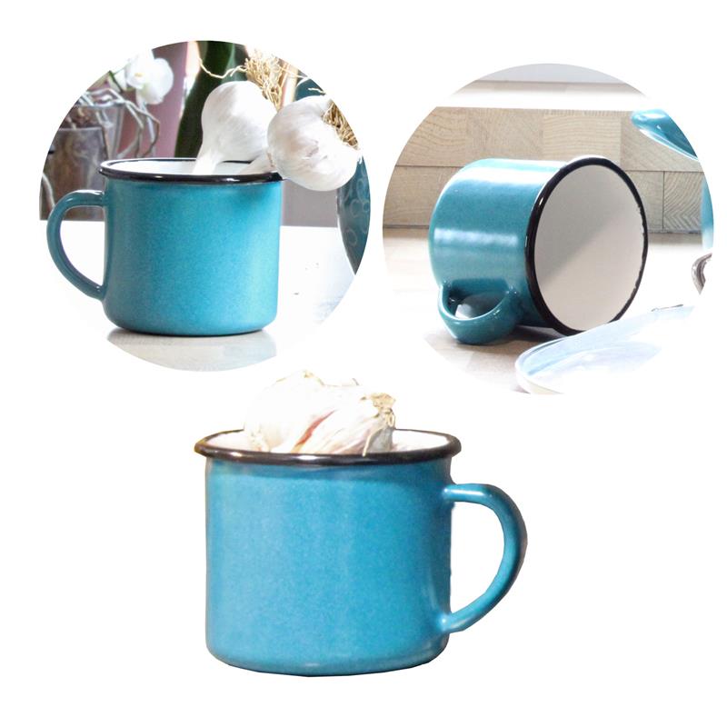 * BELIS KUBEK EMALIOWANY 8CM 0,35L FLOWER-11750