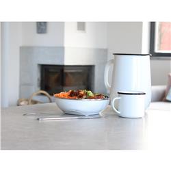 * BELIS KUBEK EMALIOWANY 8CM 0,35L WHITE-11757