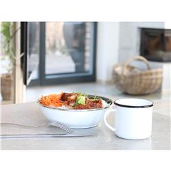 * BELIS KUBEK EMALIOWANY 8CM 0,35L WHITE-11758