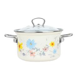 * BELIS GARNEK EMALIOW. Z POKRYWĄ 3,6L 20CM MEADOW-11571