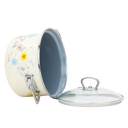 * BELIS GARNEK EMALIOW. Z POKRYWĄ 3,6L 20CM MEADOW-11686