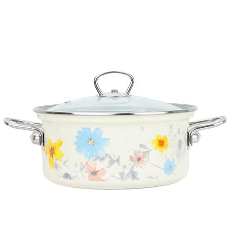 * BELIS RONDEL EMALIOW. Z POKRYWĄ 2,6L 20CM MEADOW-11799