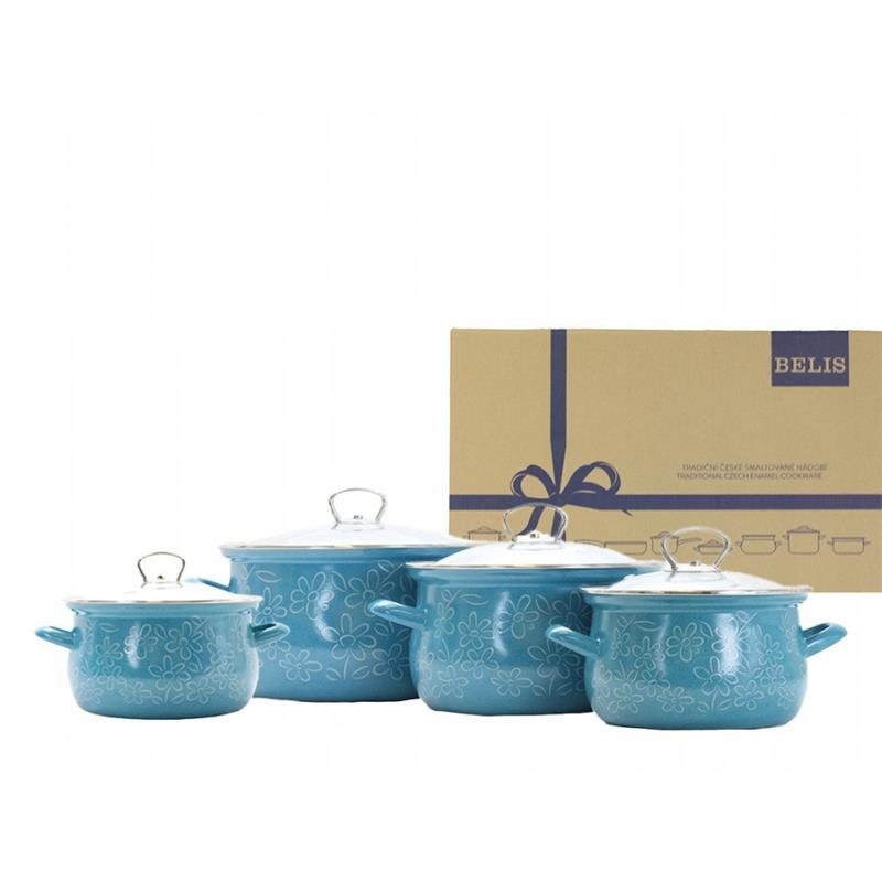 * BELIS KPL. 4 GARNKÓW Z POKRYWAMI FLOWER -11575