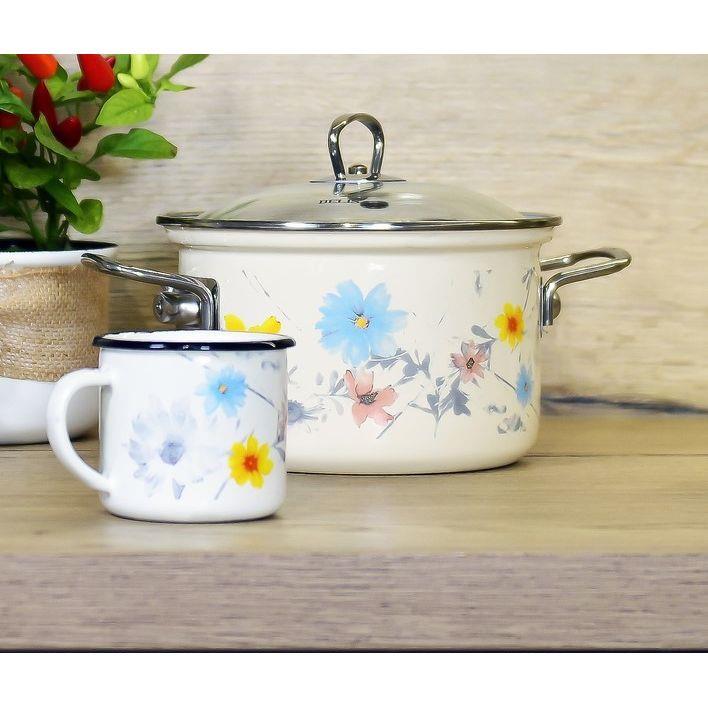 * BELIS KUBEK EMALIOWANY 8CM 0,35L MEADOW-11598