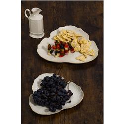 * BERNADOTTE IVORY GOLD PATERA TRÓJKATNA 27CM-12065