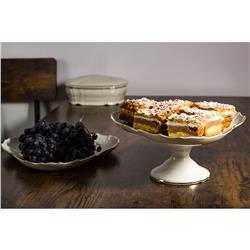 * BERNADOTTE IVORY GOLD PATERA TRÓJKATNA 27CM-12068