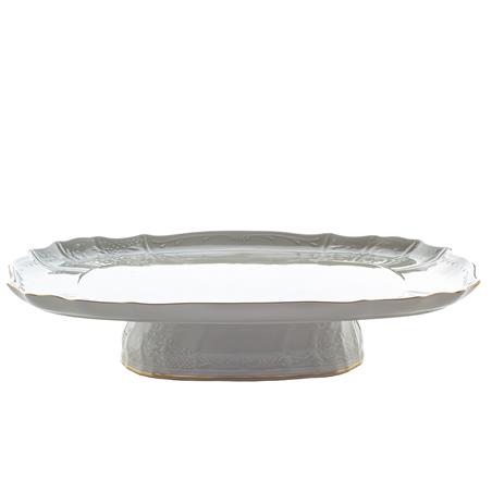 * BERNADOTTE IVORY GOLD PATERA PROSTOKĄT N/N 40CM-12097