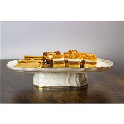 * BERNADOTTE IVORY GOLD PATERA PROSTOKĄT N/N 40CM-12098