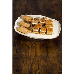 * BERNADOTTE IVORY GOLD PATERA PROSTOKĄT N/N 40CM-12099