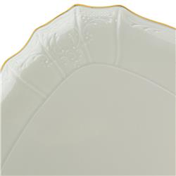 * BERNADOTTE IVORY GOLD PATERA PROSTOKĄT N/N 40CM-12101