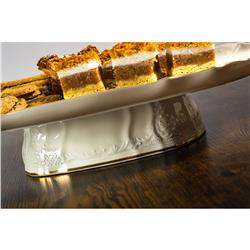 * BERNADOTTE IVORY GOLD PATERA PROSTOKĄT N/N 40CM-12103