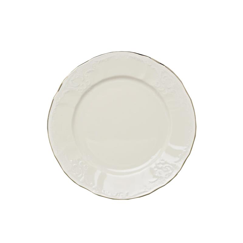 * BERNADOTTE IVORY GOLD TALERZ DESEROWY 21CM-11492