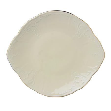 * BERNADOTTE IVORY GOLD TALERZ NA CIASTO 27CM-11496