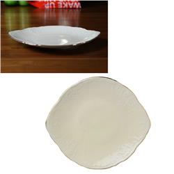 * BERNADOTTE IVORY GOLD TALERZ NA CIASTO 27CM-11497