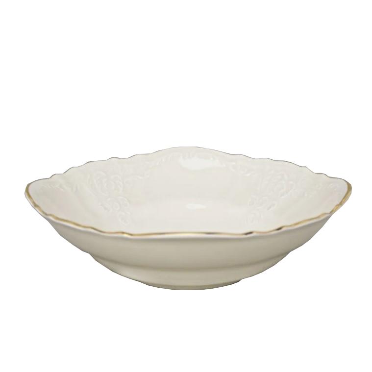 * BERNADOTTE IVORY GOLD SALATERKA 25 CM-11474