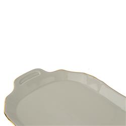 * BERNADOTTE IVORY GOLD TACA Z UCHWYTAMI 23 CM-12054