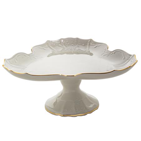 * BERNADOTTE IVORY GOLD PATERA TRÓJKATNA N/N 27 CM-12075