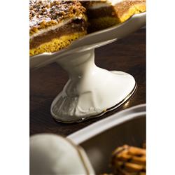 * BERNADOTTE IVORY GOLD PATERA TRÓJKATNA N/N 27 CM-12079