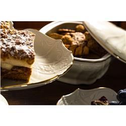 * BERNADOTTE IVORY GOLD PATERA TRÓJKATNA N/N 27 CM-12082