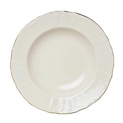 * BERNADOTTE IVORY GOLD TALERZ GŁĘBOKI 23CM-11494