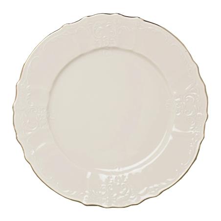 * BERNADOTTE IVORY GOLD TALERZ PŁASKI 27CM-11498