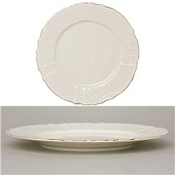 * BERNADOTTE IVORY GOLD TALERZ PŁASKI 27CM-11499