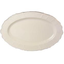 * BERNADOTTE IVORY GOLD PÓŁMISEK OWALNY 34 CM-11482
