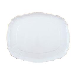 * BERNADOTTE IVORY GOLD PÓŁMISEK PROSTOKĄTNY 40 CM-11559