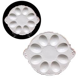 * BERNADOTTE IVORY GOLD TALERZ NA JAJKA 25 CM-11534